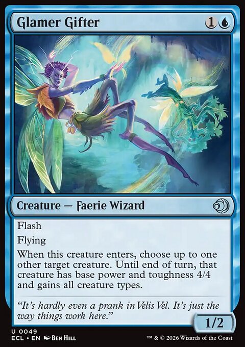 Glamer Gifter, Lorwyn Eclipsed #49, Magic: The Gathering card