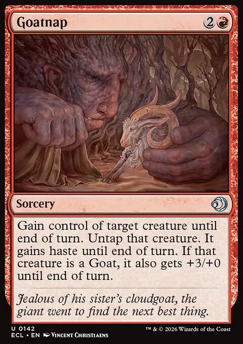 Goatnap, Lorwyn Eclipsed #142, Magic: The Gathering card