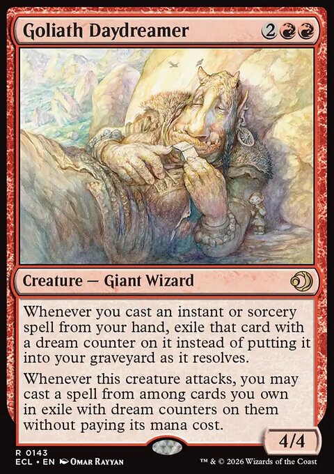 Goliath Daydreamer, Lorwyn Eclipsed #143, Magic: The Gathering card