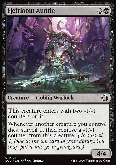 Heirloom Auntie, Lorwyn Eclipsed #107, Magic: The Gathering card