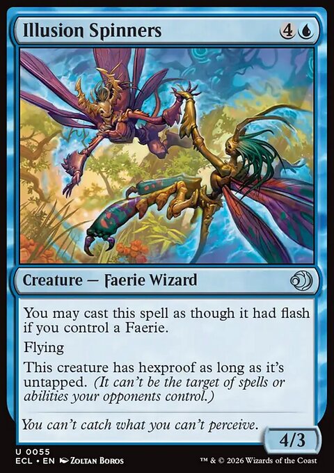 Illusion Spinners, Lorwyn Eclipsed #55, Magic: The Gathering card