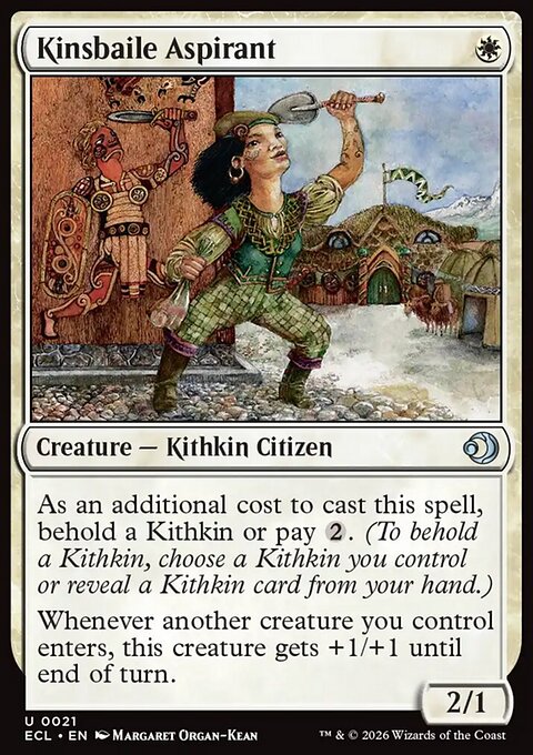 Kinsbaile Aspirant, Lorwyn Eclipsed #21, Magic: The Gathering card