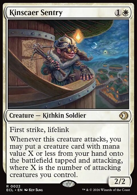 Kinscaer Sentry, Lorwyn Eclipsed #22, Magic: The Gathering card