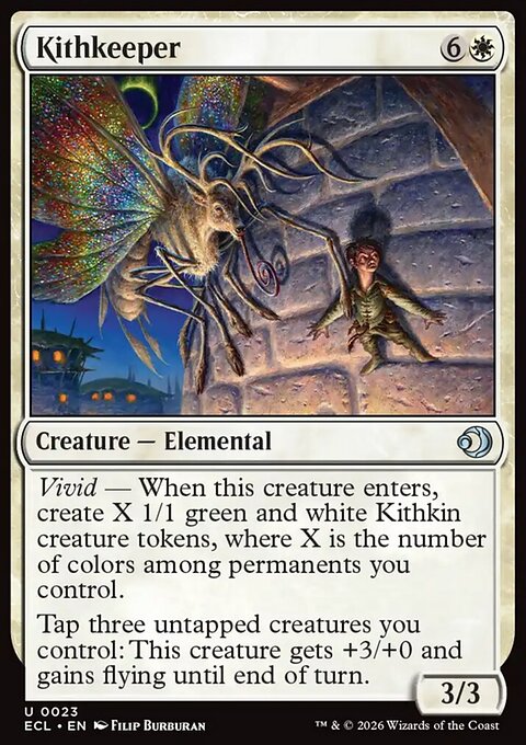 Kithkeeper, Lorwyn Eclipsed #23, Magic: The Gathering card