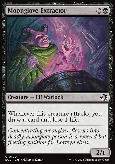 Moonglove Extractor, Lorwyn Eclipsed #109, Magic: The Gathering card