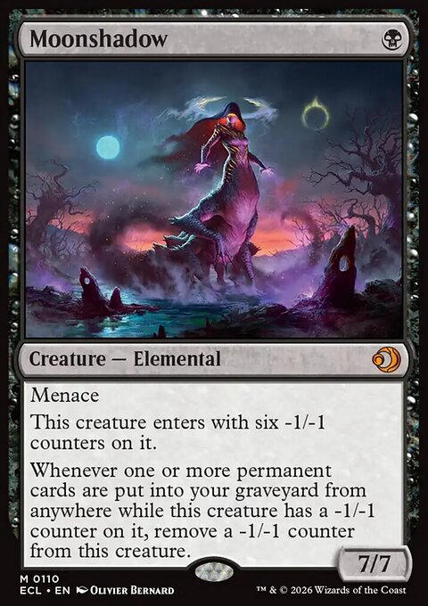 Moonshadow, Lorwyn Eclipsed #110, Magic: The Gathering card