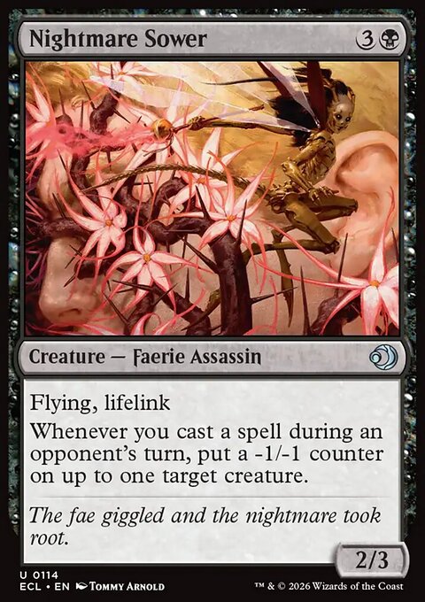 Nightmare Sower, Lorwyn Eclipsed #114, Magic: The Gathering card
