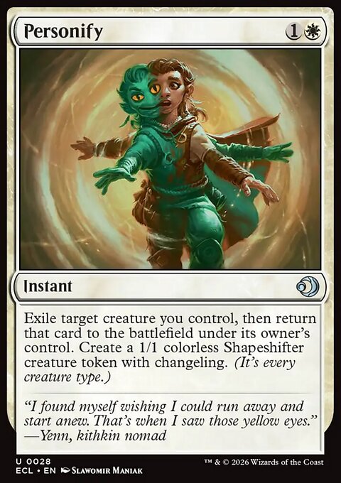 Personify, Lorwyn Eclipsed #28, Magic: The Gathering card