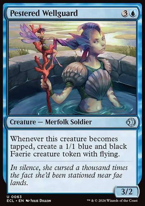 Pestered Wellguard, Lorwyn Eclipsed #63, Magic: The Gathering card