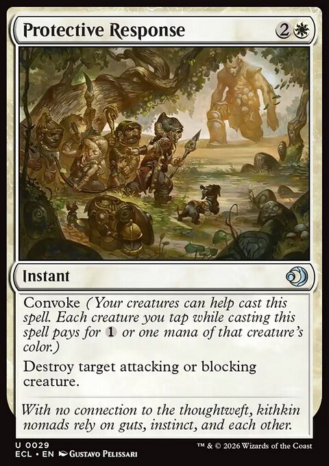 Protective Response, Lorwyn Eclipsed #29, Magic: The Gathering card