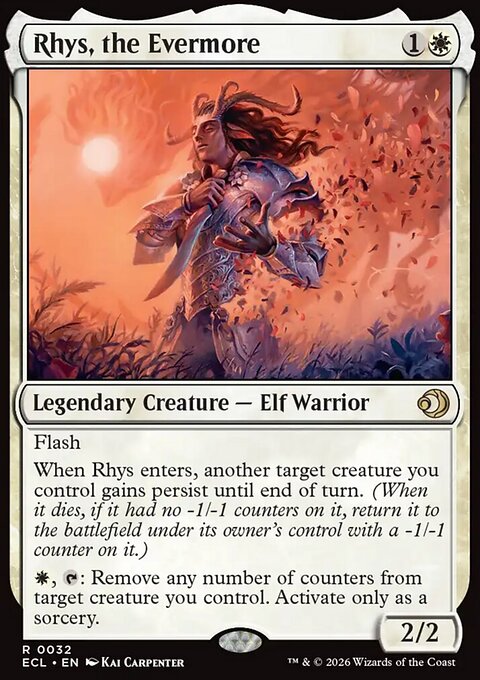 Rhys, the Evermore, Lorwyn Eclipsed #32, Magic: The Gathering card