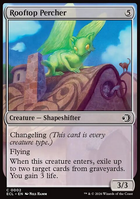 Rooftop Percher, Lorwyn Eclipsed #2, Magic: The Gathering card