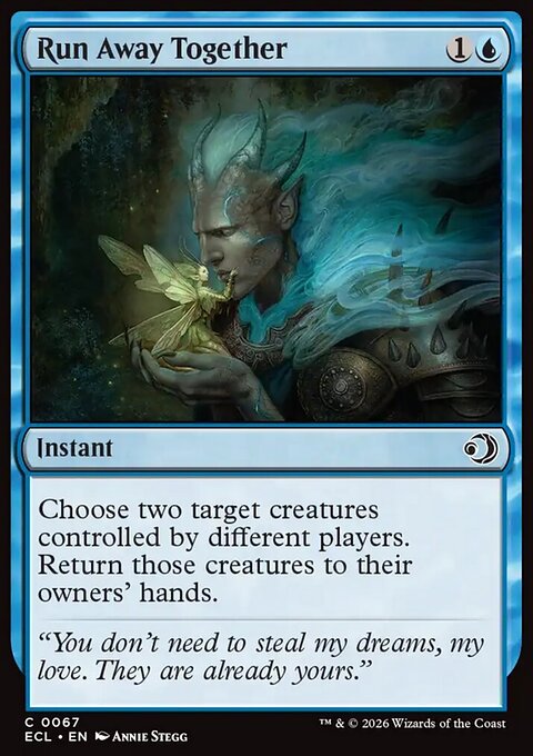 Run Away Together, Lorwyn Eclipsed #67, Magic: The Gathering card