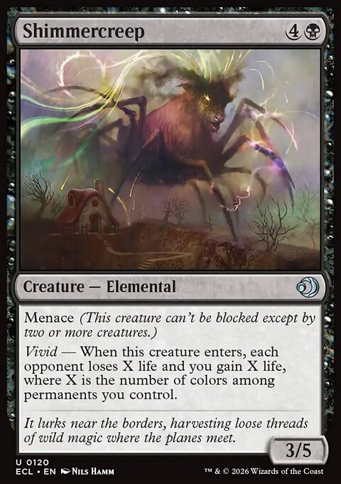 Shimmercreep, Lorwyn Eclipsed #120, Magic: The Gathering card