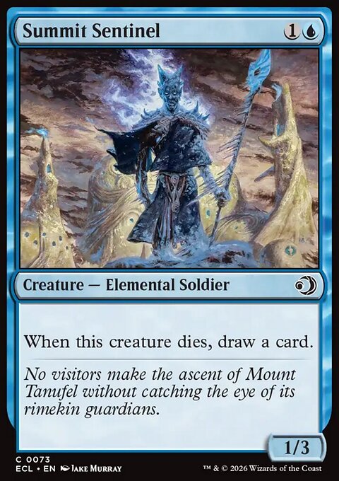 Summit Sentinel, Lorwyn Eclipsed #73, Magic: The Gathering card