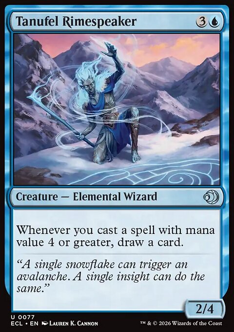 Tanufel Rimespeaker, Lorwyn Eclipsed #77, Magic: The Gathering card