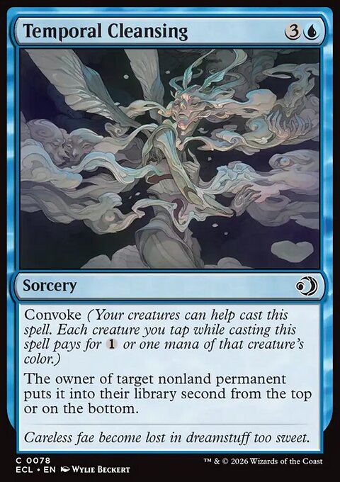 Temporal Cleansing, Lorwyn Eclipsed #78, Magic: The Gathering card