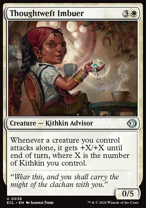 Thoughtweft Imbuer, Lorwyn Eclipsed #38, Magic: The Gathering card