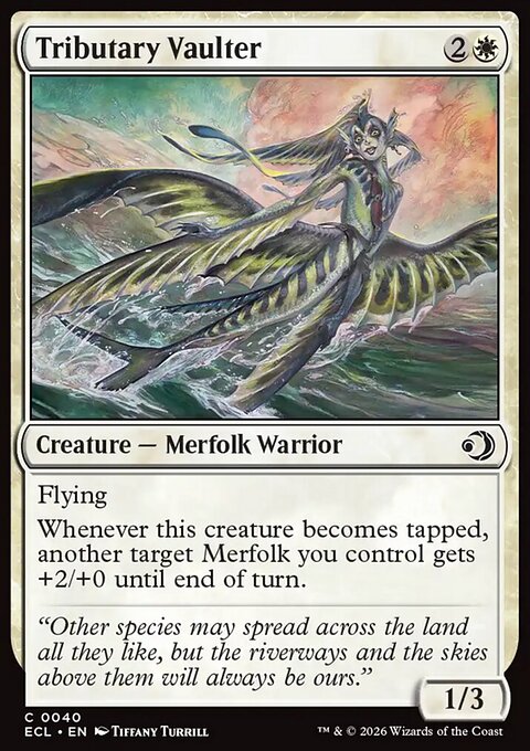 Tributary Vaulter, Lorwyn Eclipsed #40, Magic: The Gathering card