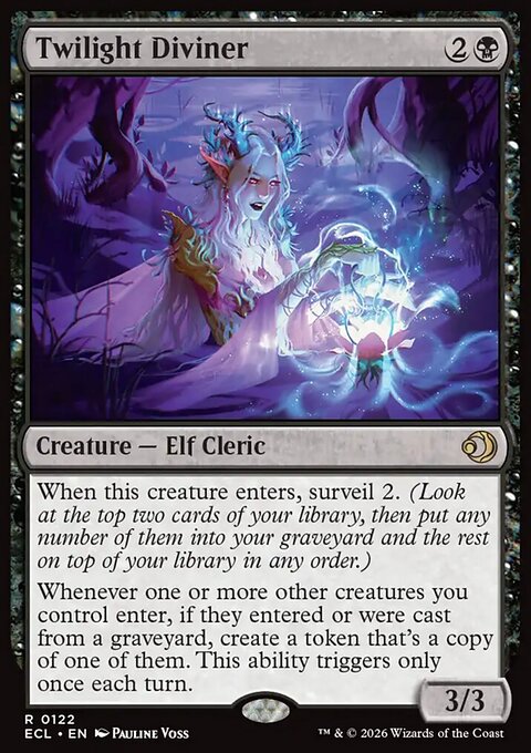 Twilight Diviner, Lorwyn Eclipsed #122, Magic: The Gathering card