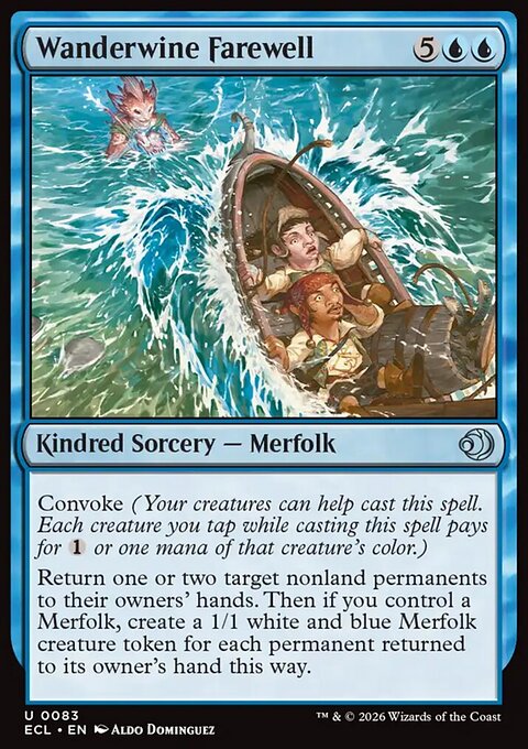 Wanderwine Farewell, Lorwyn Eclipsed #83, Magic: The Gathering card