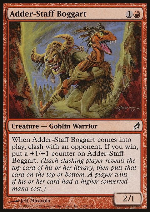Adder-Staff Boggart, Lorwyn #148, Magic: The Gathering card
