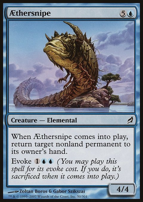 Aethersnipe, Lorwyn #50, Magic: The Gathering card