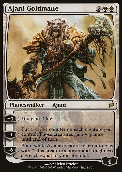 Ajani Goldmane, Lorwyn #1, Magic: The Gathering card