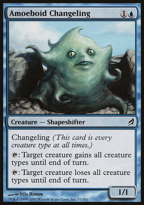 Amoeboid Changeling, Lorwyn #51, Magic: The Gathering card