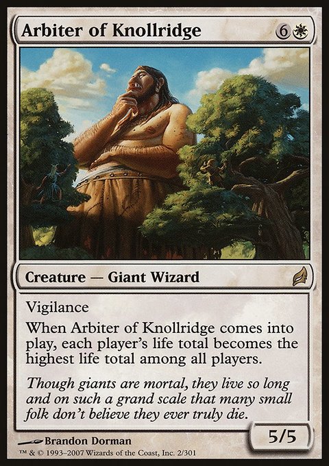 Arbiter of Knollridge, Lorwyn #2, Magic: The Gathering card