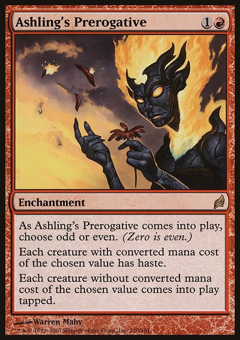Ashling's Prerogative, Lorwyn #150, Magic: The Gathering card