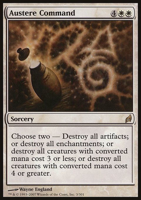Austere Command, Lorwyn #3, Magic: The Gathering card