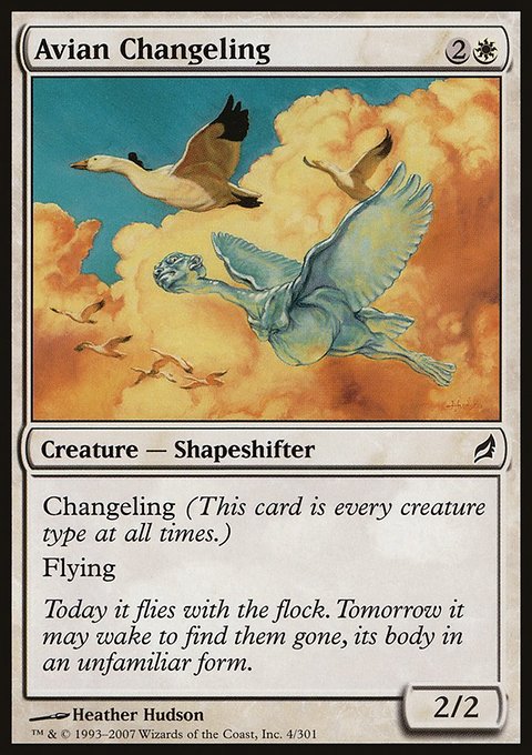 Avian Changeling, Lorwyn #4, Magic: The Gathering card
