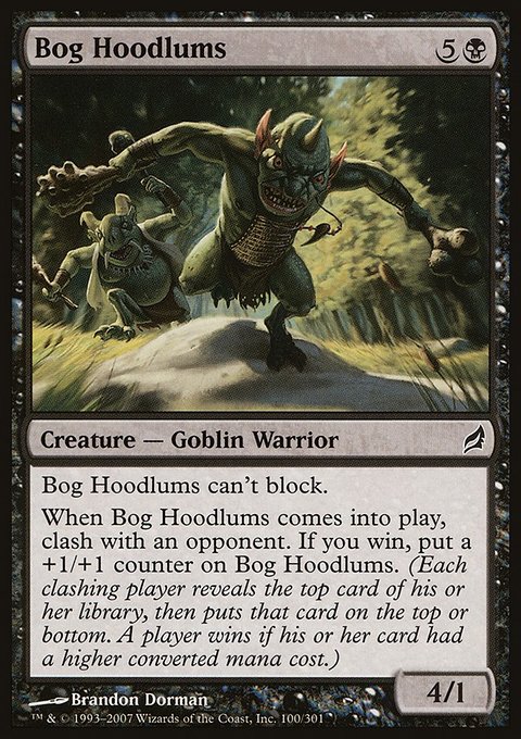 Bog Hoodlums, Lorwyn #100, Magic: The Gathering card