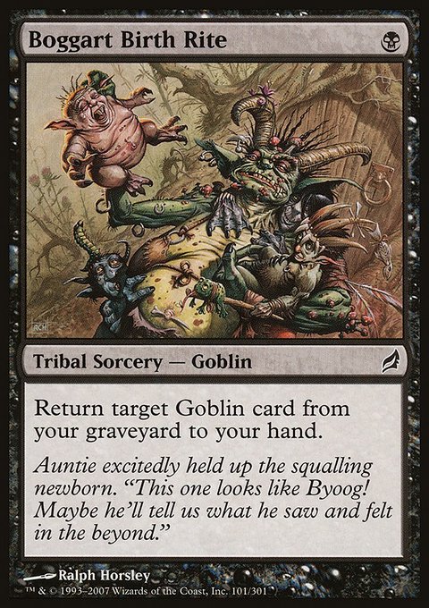 Boggart Birth Rite, Lorwyn #101, Magic: The Gathering card