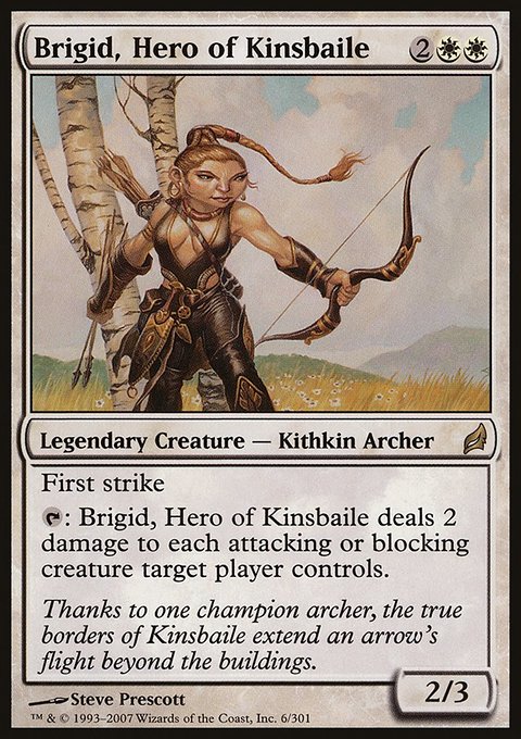 Brigid, Hero of Kinsbaile, Lorwyn #6, Magic: The Gathering card