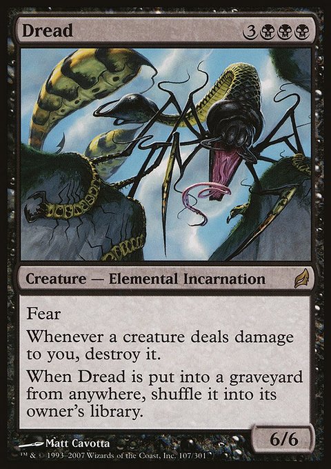 Dread, Lorwyn #107, Magic: The Gathering card