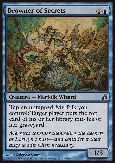 Drowner of Secrets, Lorwyn #58, Magic: The Gathering card