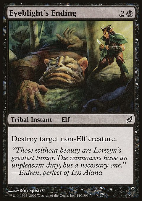 Eyeblight's Ending, Lorwyn #110, Magic: The Gathering card