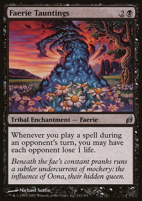 Faerie Tauntings, Lorwyn #112, Magic: The Gathering card
