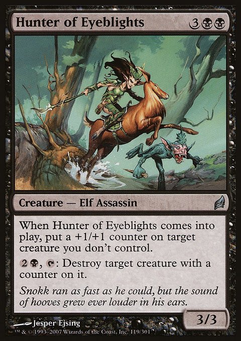Hunter of Eyeblights, Lorwyn #119, Magic: The Gathering card