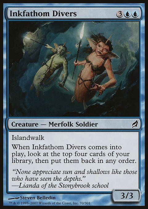 Inkfathom Divers, Lorwyn #70, Magic: The Gathering card