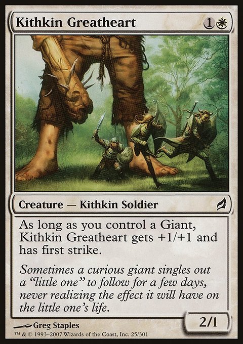 Kithkin Greatheart, Lorwyn #25, Magic: The Gathering card