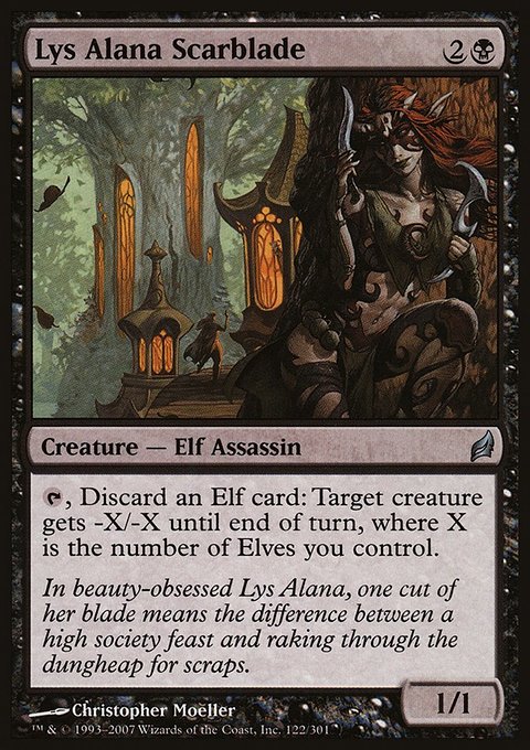 Lys Alana Scarblade, Lorwyn #122, Magic: The Gathering card