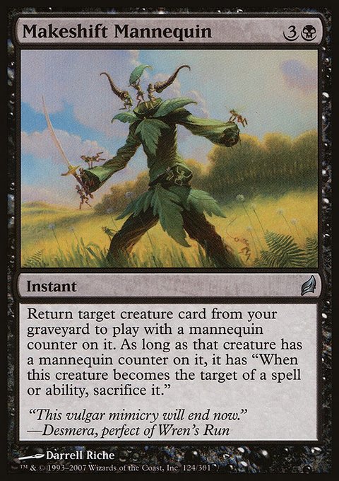 Makeshift Mannequin, Lorwyn #124, Magic: The Gathering card