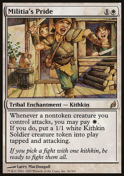 Militia's Pride, Lorwyn #30, Magic: The Gathering card
