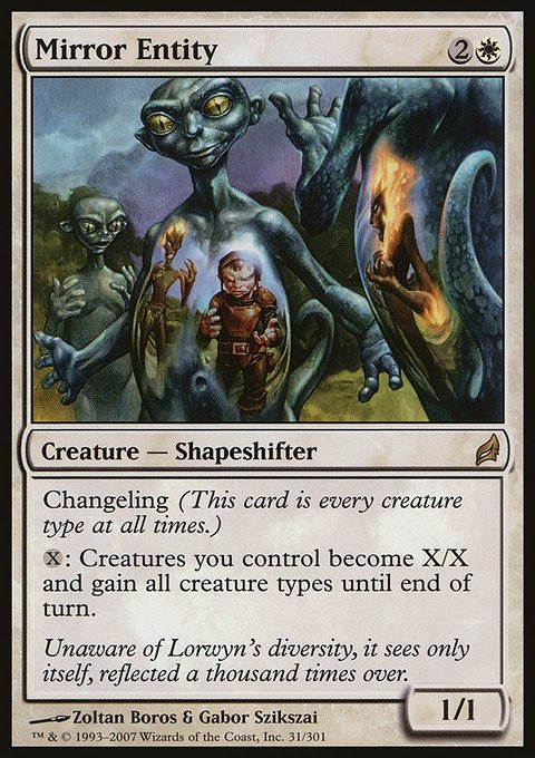 Mirror Entity, Lorwyn #31, Magic: The Gathering card