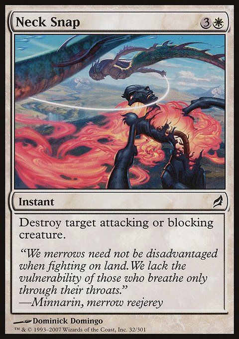 Neck Snap, Lorwyn #32, Magic: The Gathering card