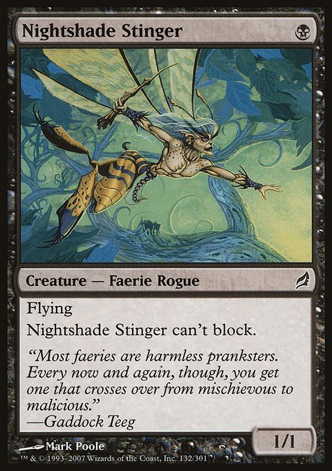Nightshade Stinger, Lorwyn #132, Magic: The Gathering card