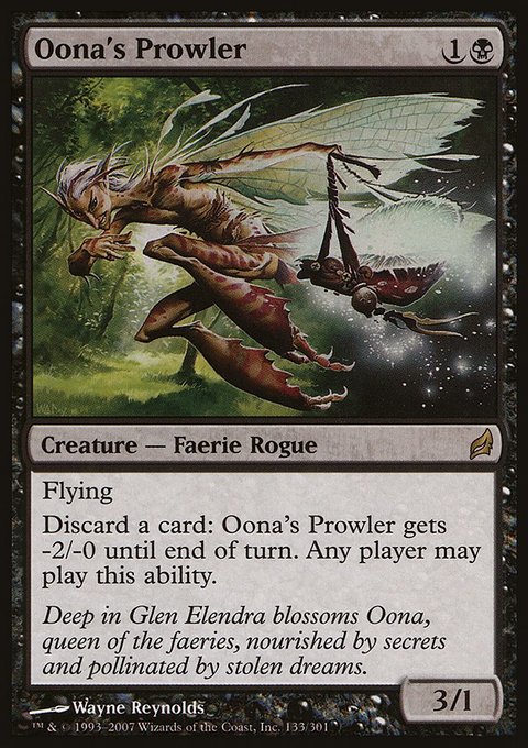 Oona's Prowler, Lorwyn #133, Magic: The Gathering card
